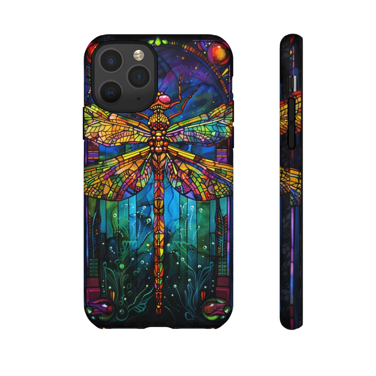 Art Deco Stained Glass Dragonfly Phone Cover