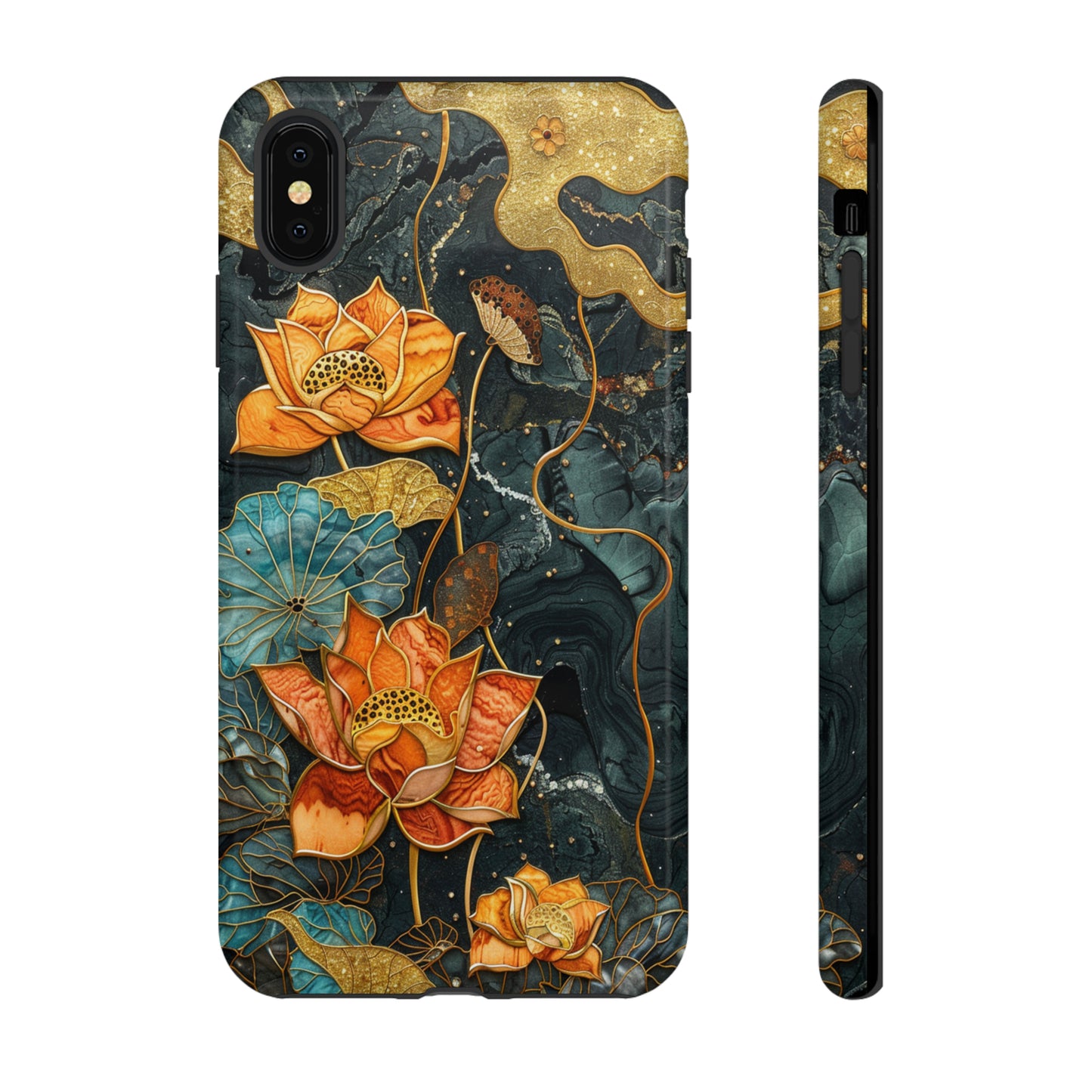 Chiyogami Floral Scroll Work Phone Case