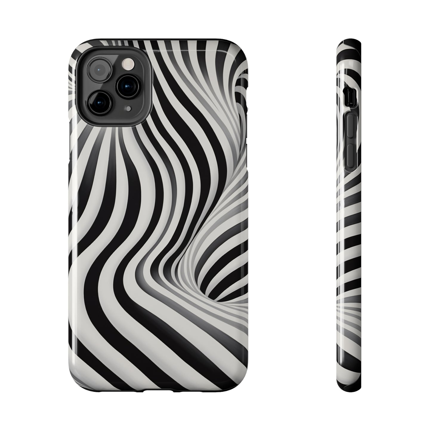 Twist Your Perception: Optical Illusion Tough Case for Apple iPhone Models – Where Art Meets Function