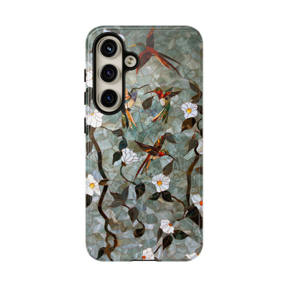 Hummingbirds and flowers phone case for Samsung Galaxy S24 case