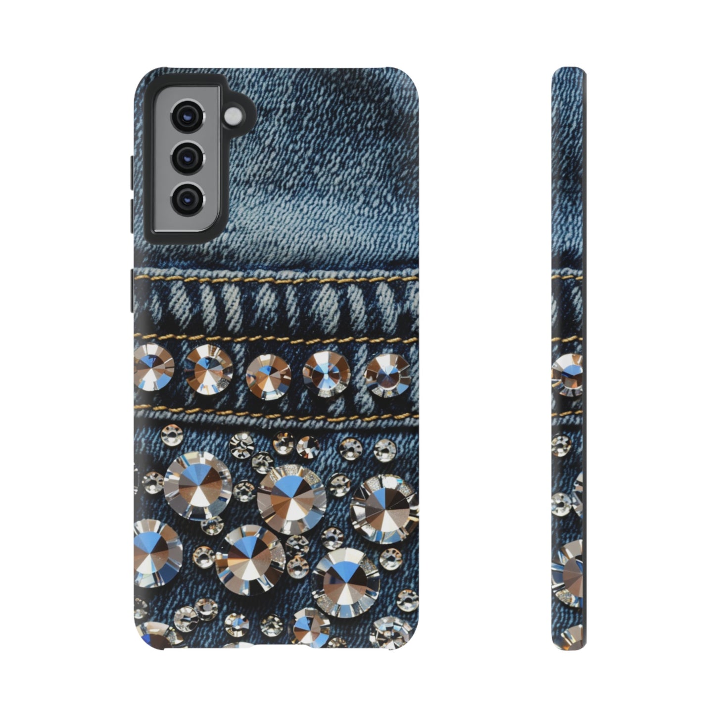 Blue Jean Queen Rhinestone Bling Phone Case