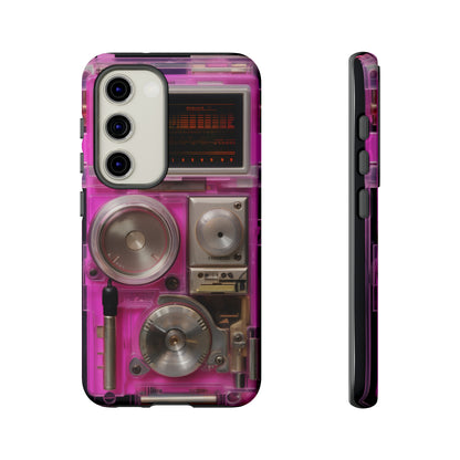 Cyberpunk Techno Gadget Walkman: Retro-Futuristic Premium Tough Phone Case | Iconic Style for iPhone, Samsung Galaxy, and Google Pixel