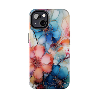 Marbled Watercolor iPhone Case | Embrace the Mesmerizing Multicolor Art