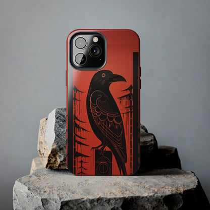 Mystic Totem: Northwest Native American Tribal Raven | Cultural Heritage iPhone Case