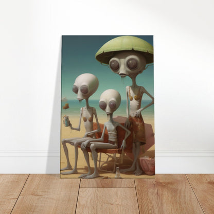 Aliens on Vacation Art Print 