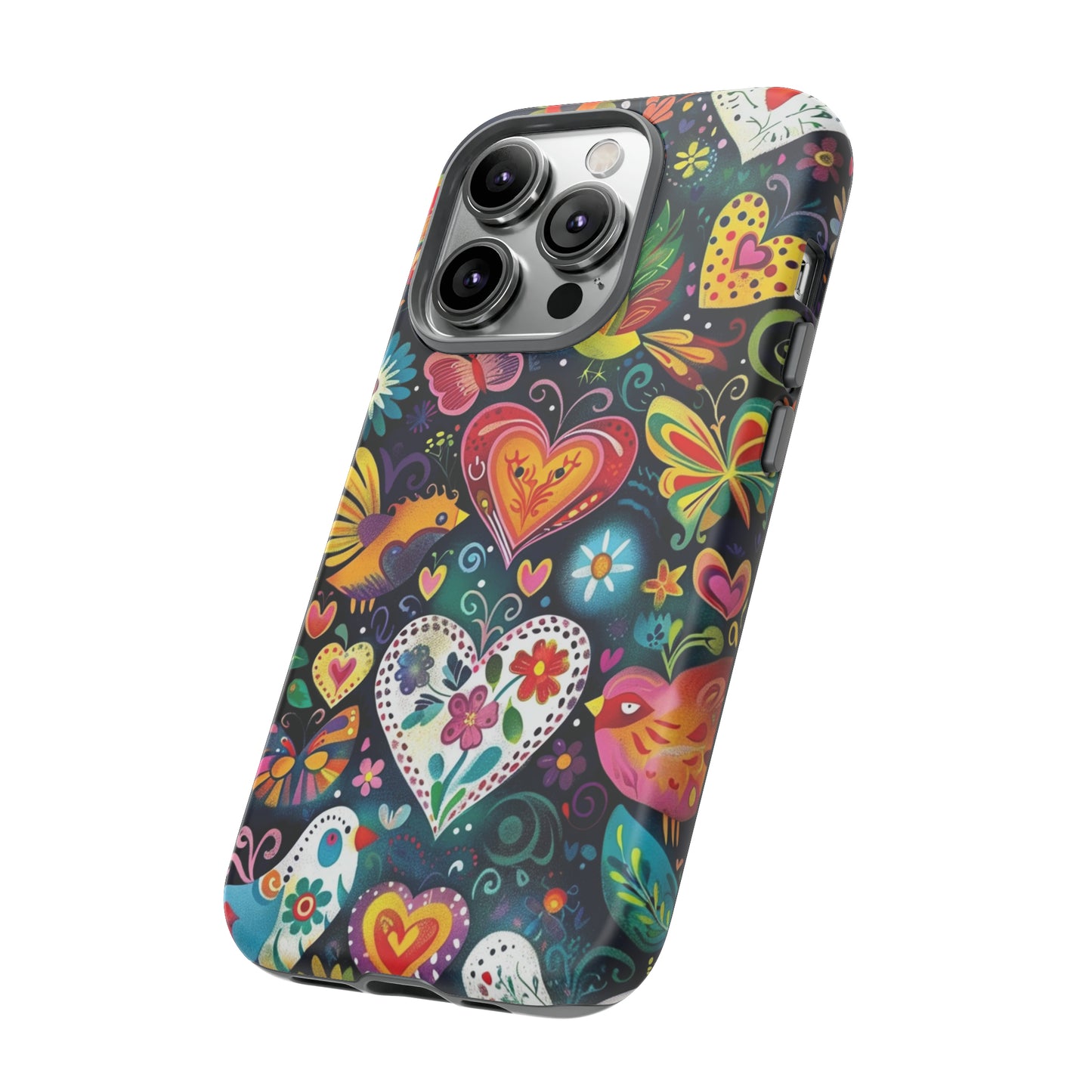 Floral Butterfly Magic Hearts Phone Case