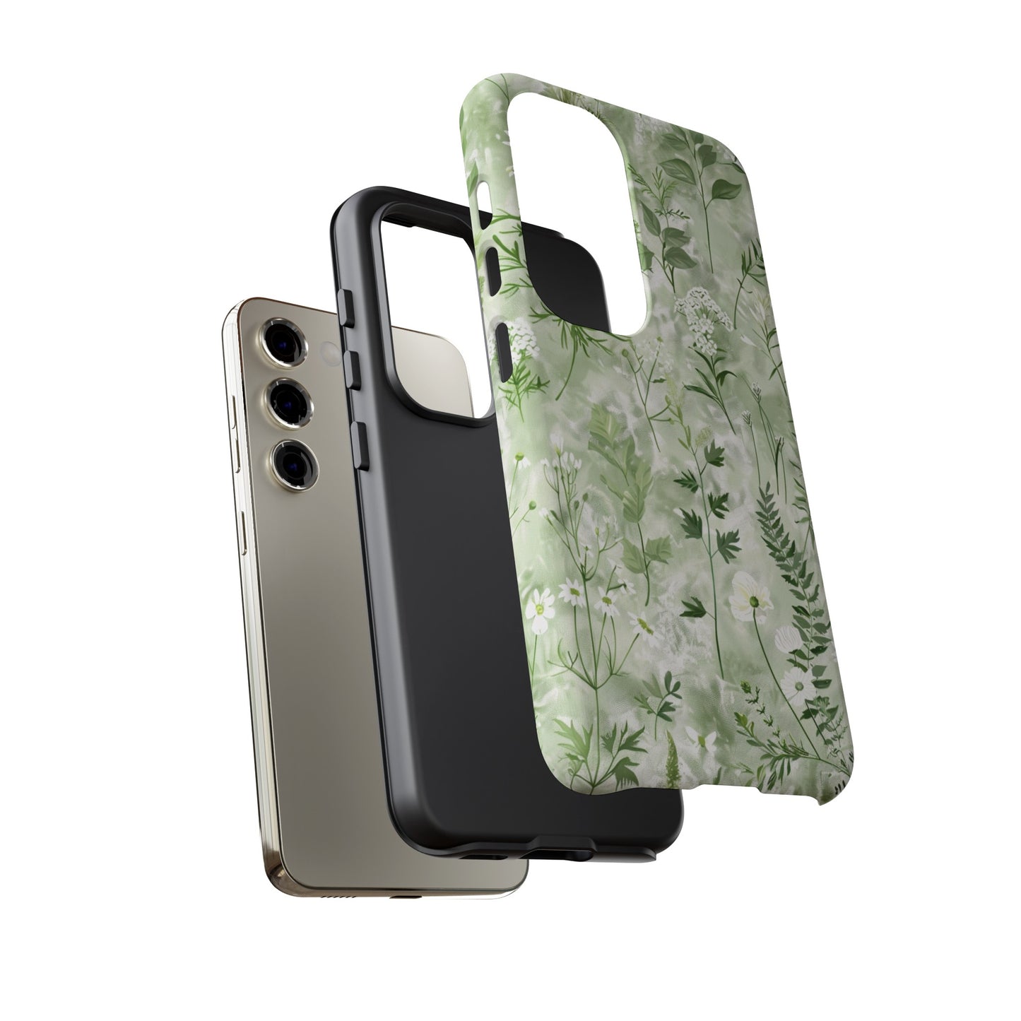 Floral Sage Green Wildflower Phone Case