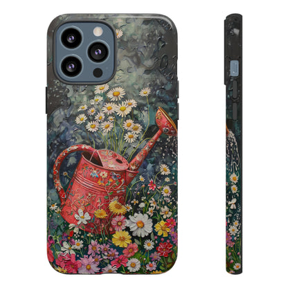 Flowers and Watering Can Floral Oil Painting Phone Case