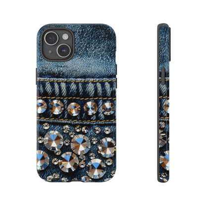 Blue Jean Queen Rhinestone Bling Phone Case