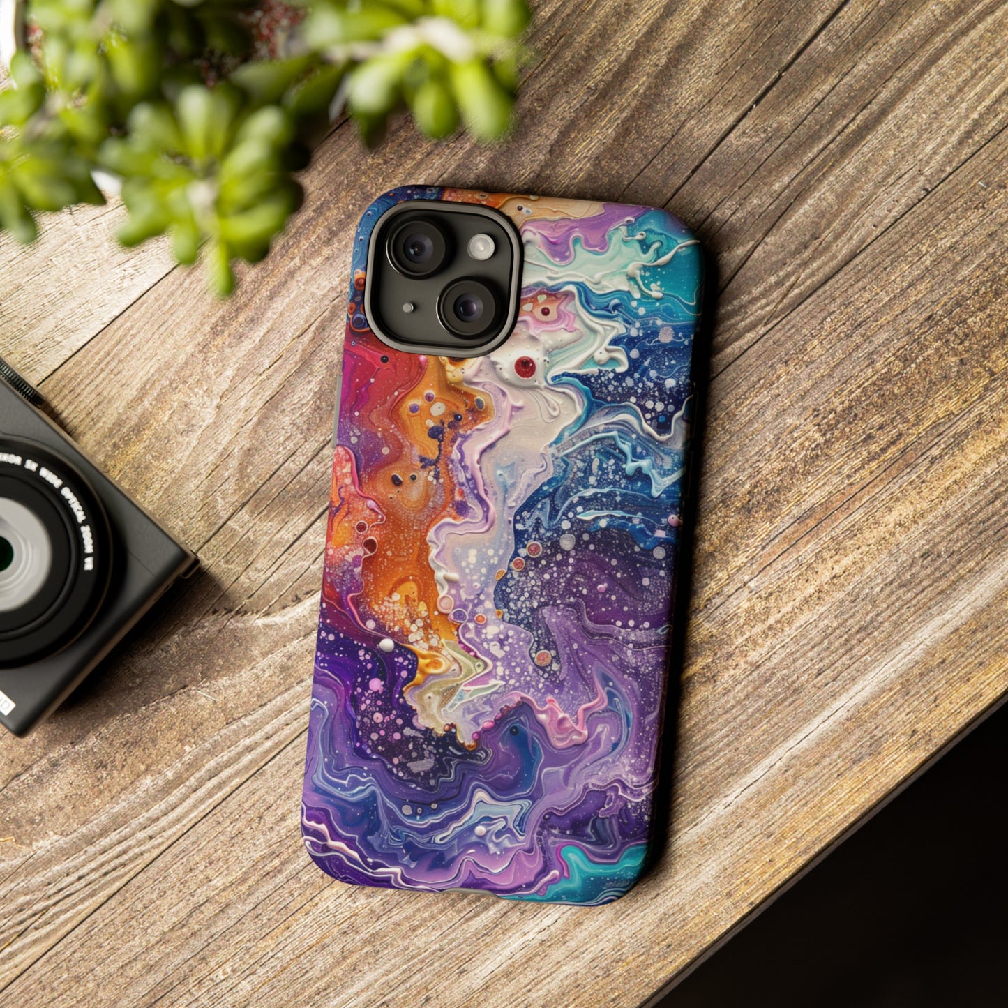 Trippy Psychedelic Color Waves Phone Case