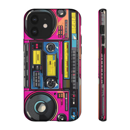 Boombox Hip Hop Music iPhone Case | Embrace Retro Vibes with Urban Beats for Google Pixel, iPhone, and Samsung Cases