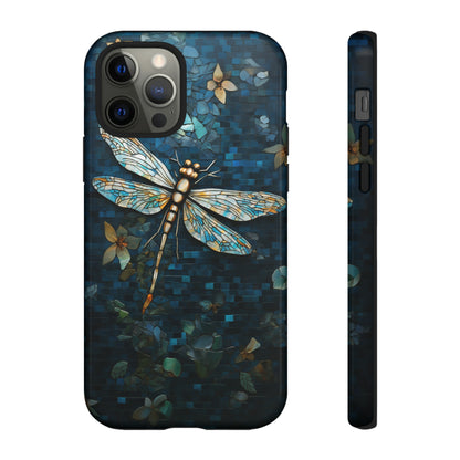 Vintage Mosaic Style Dragonfly