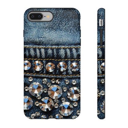 Blue Jean Queen Rhinestone Bling Phone Case