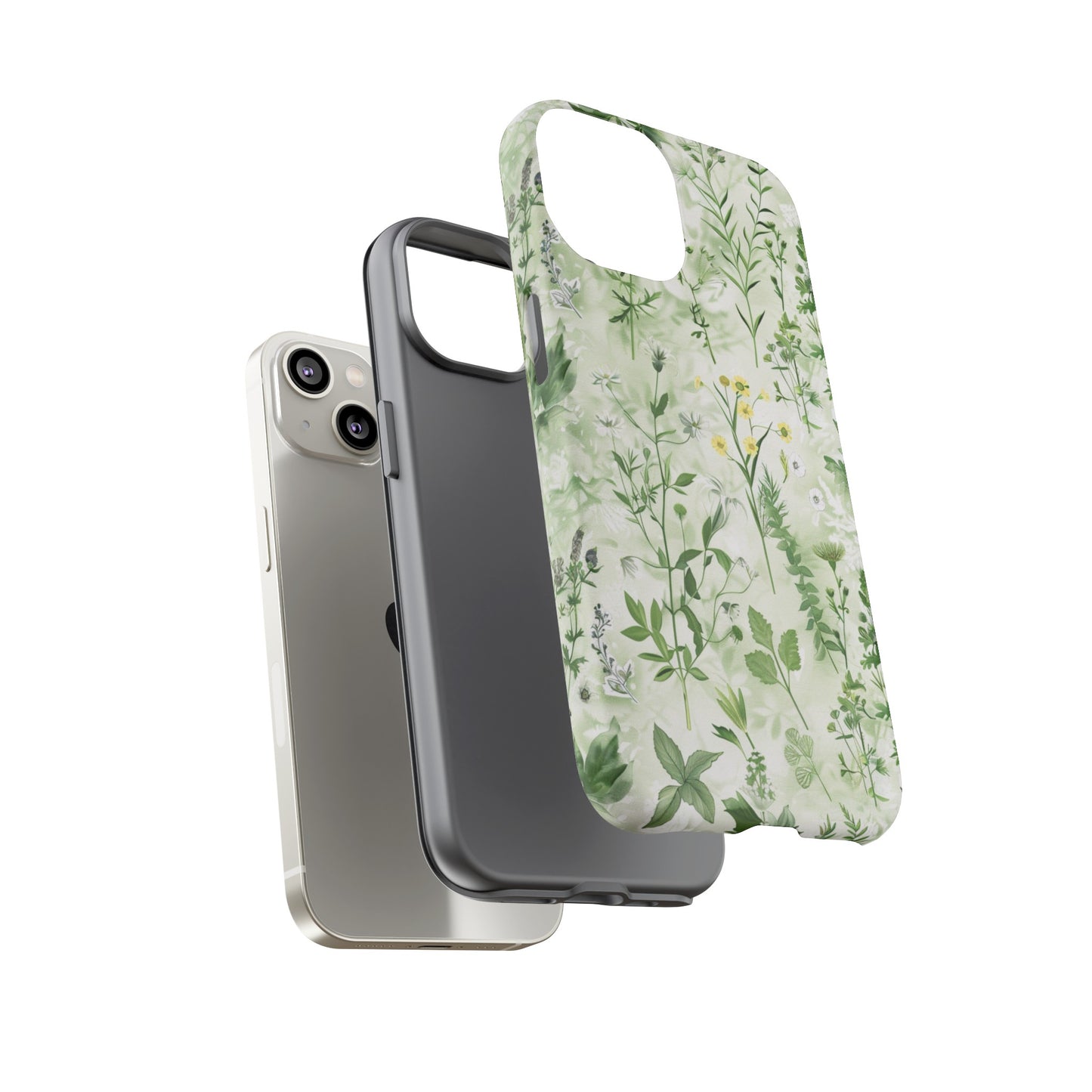 Floral Sage Green Wildflower Phone Case