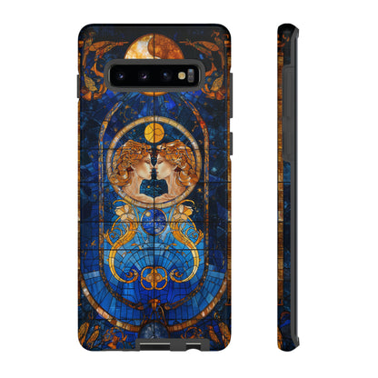 Gemini Astrology Stained Glass Phone Case