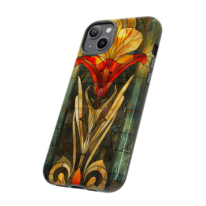 Art Deco Stained Glass floral Phone Case