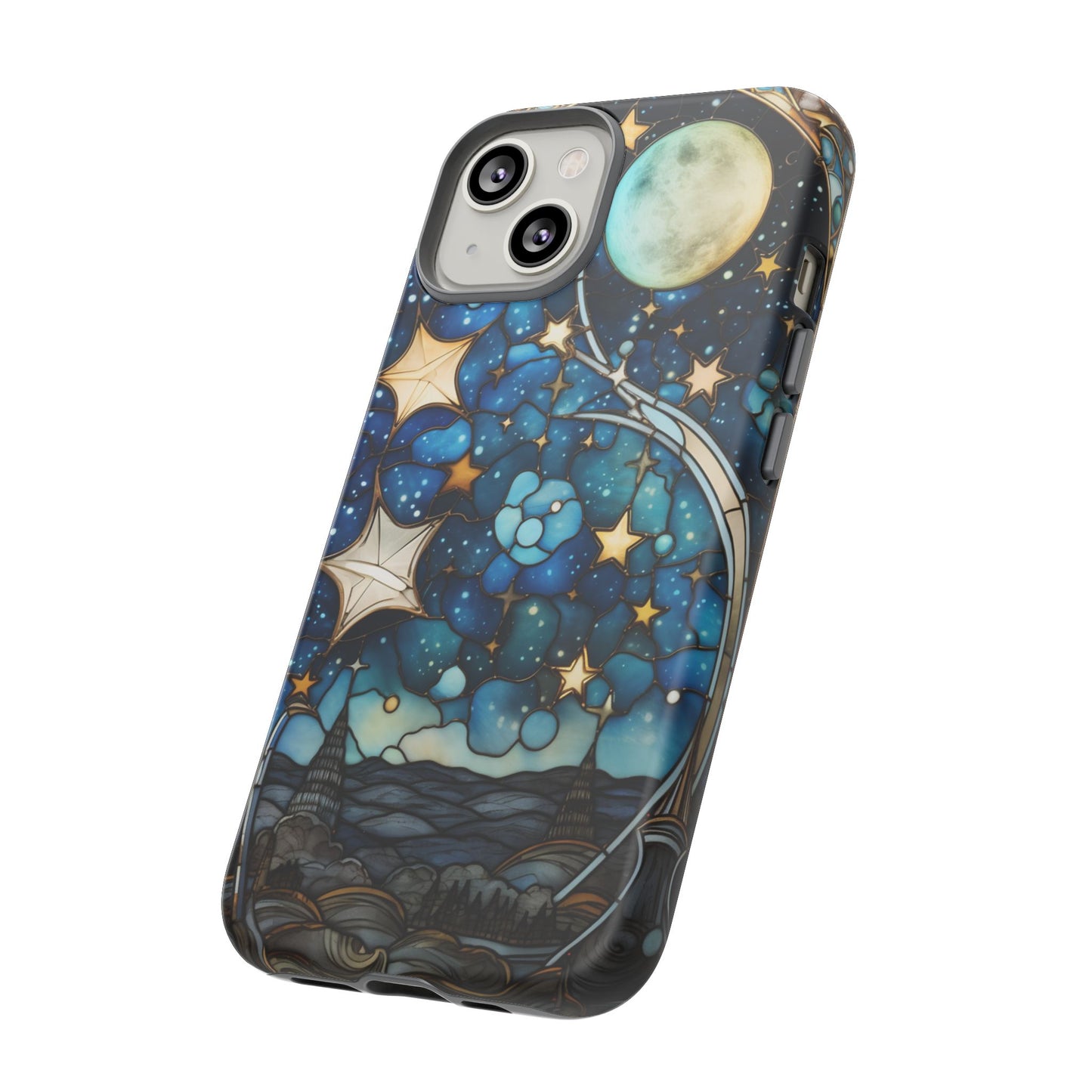 Boho Starry Night Stained Glass Artistry Phone Cover