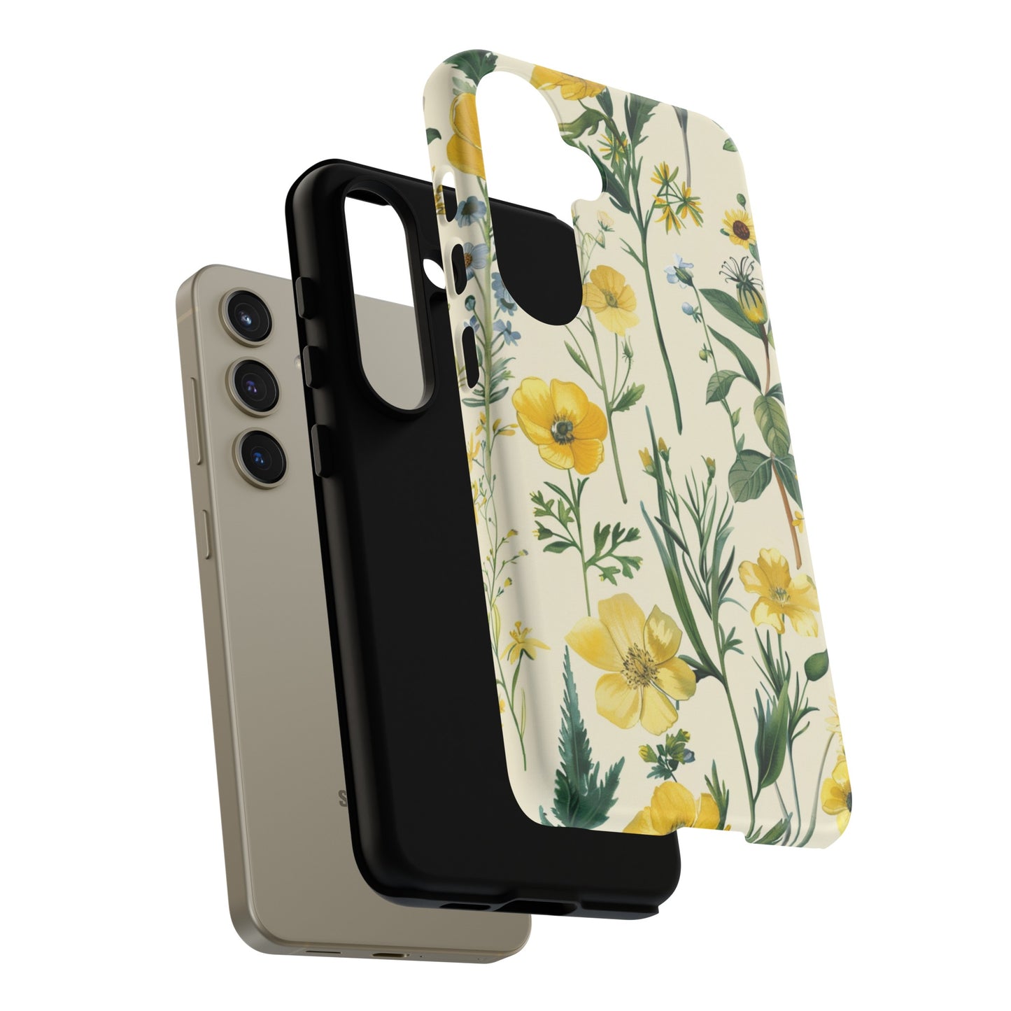 Floral Sage Yellow Wildflower Phone Case