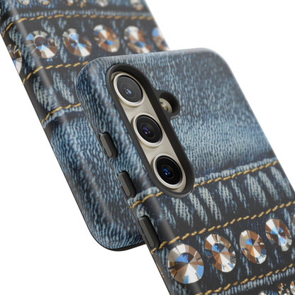 Blue Jean Queen Rhinestone Bling Phone Case