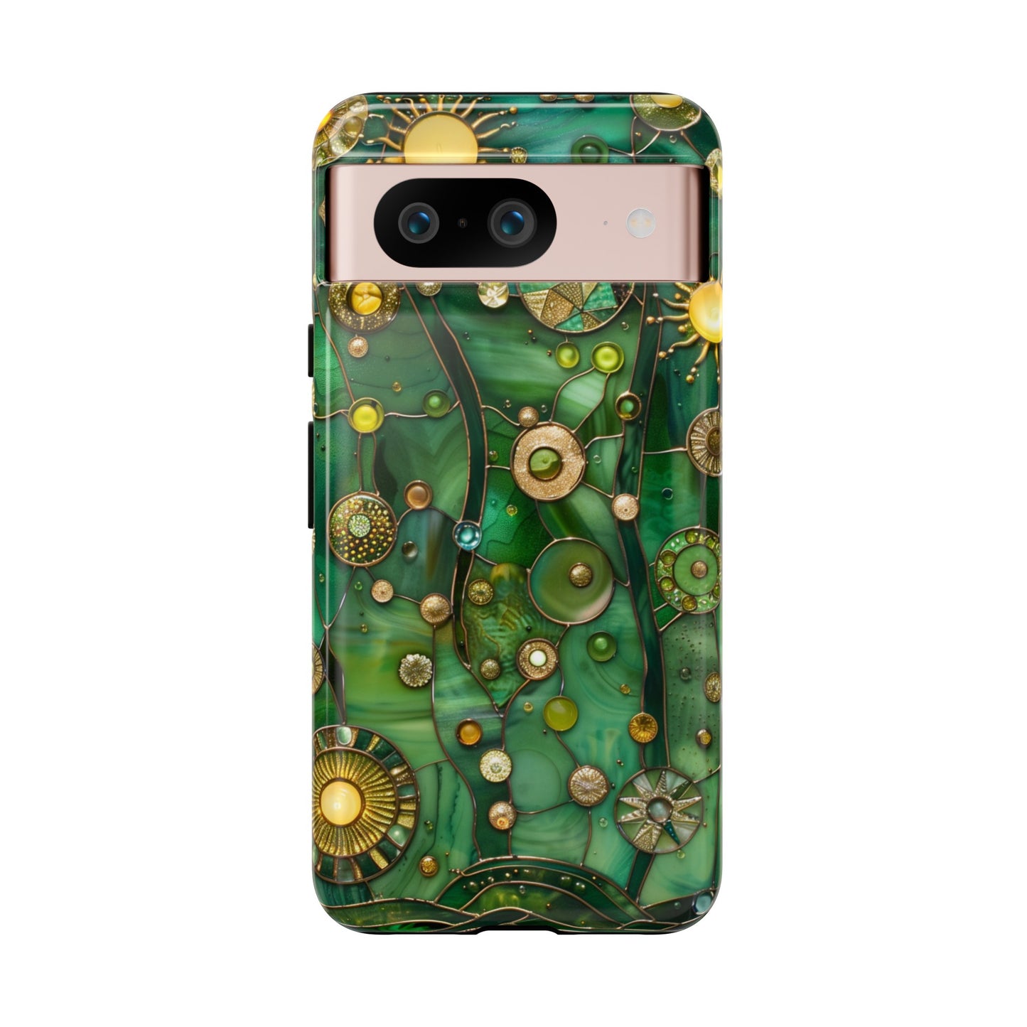 Green Celestial Stained Glass Mosaic Phone Case