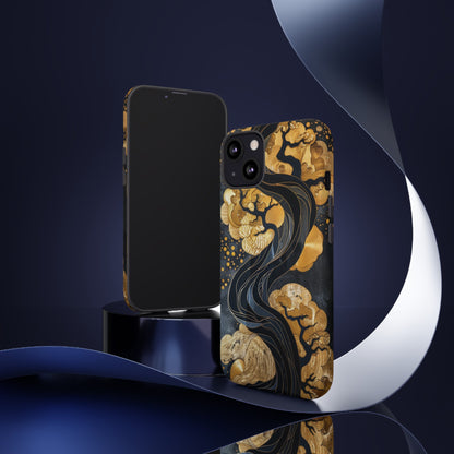 Gold and Silver Tree of Life Design Phone Case