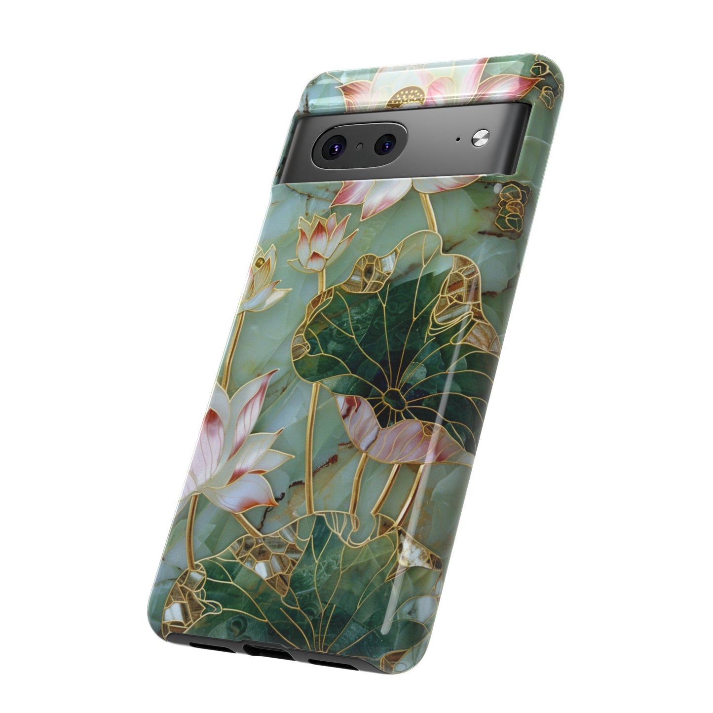 Elegant Floral Phone Case - Tough Cases with Lotus Design