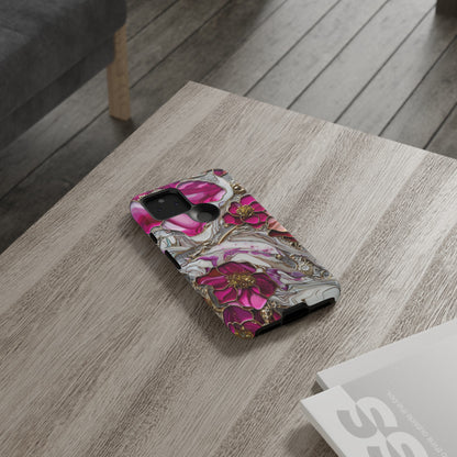 Stained Glass Magenta Floral Paisley Explosion Phone Case