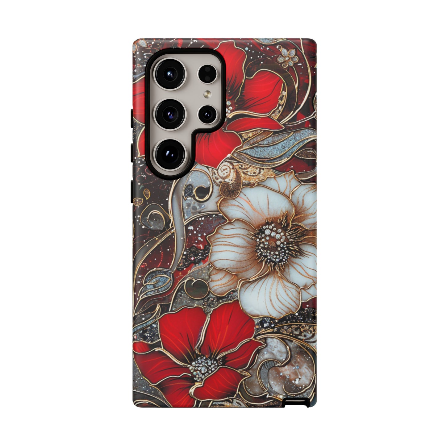 Stained Glass Floral Paisley Explosion Phone Case