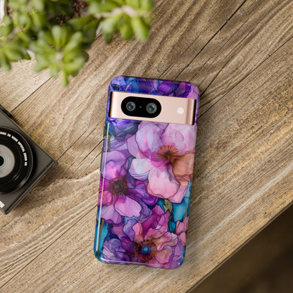 Purple Flower Stained Glass Phone Case