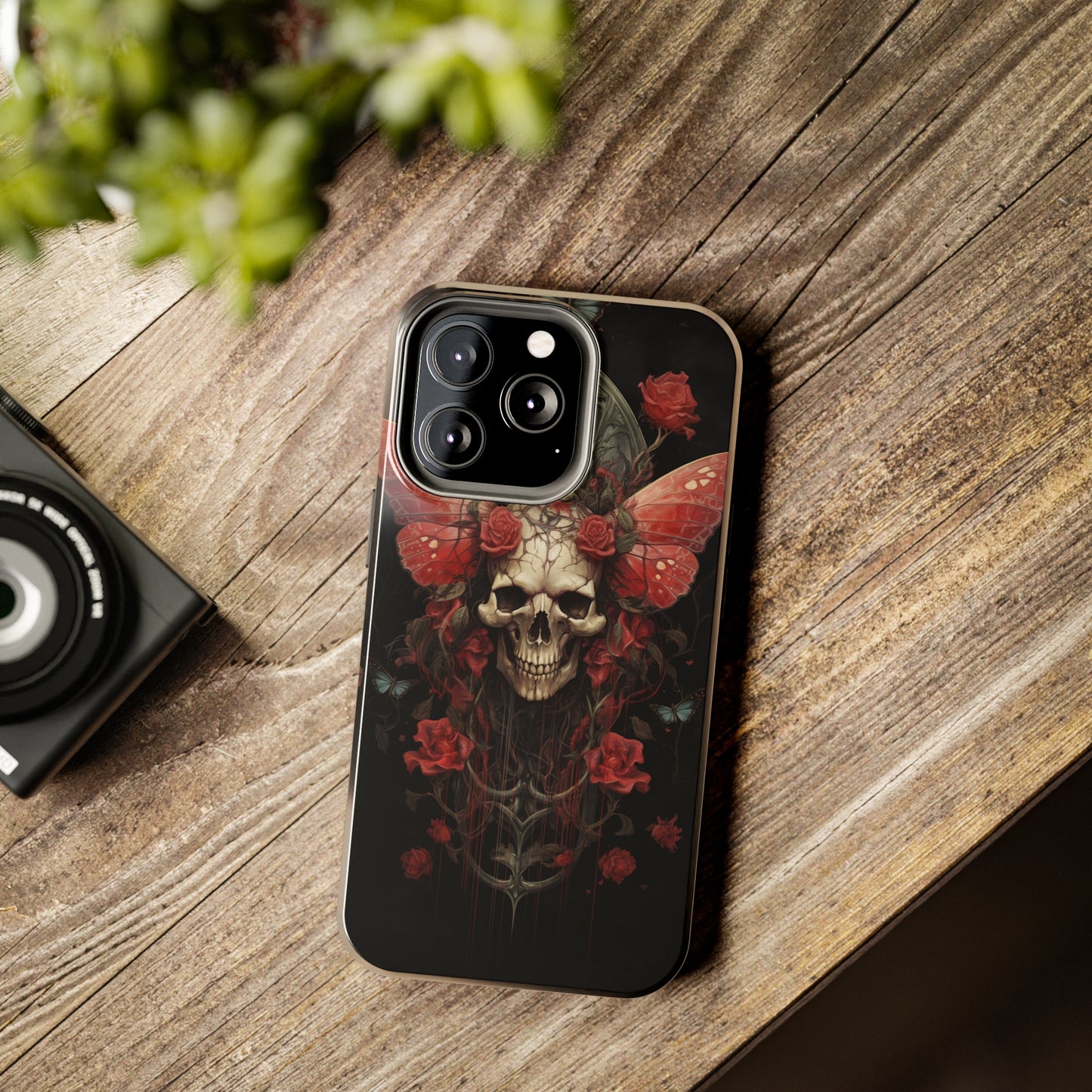 Deadhead Moth Gothic Dark Academia iPhone Case | Embrace Mysterious Elegance