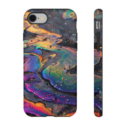 Opalescent Marbled Holographic Print Phone Case