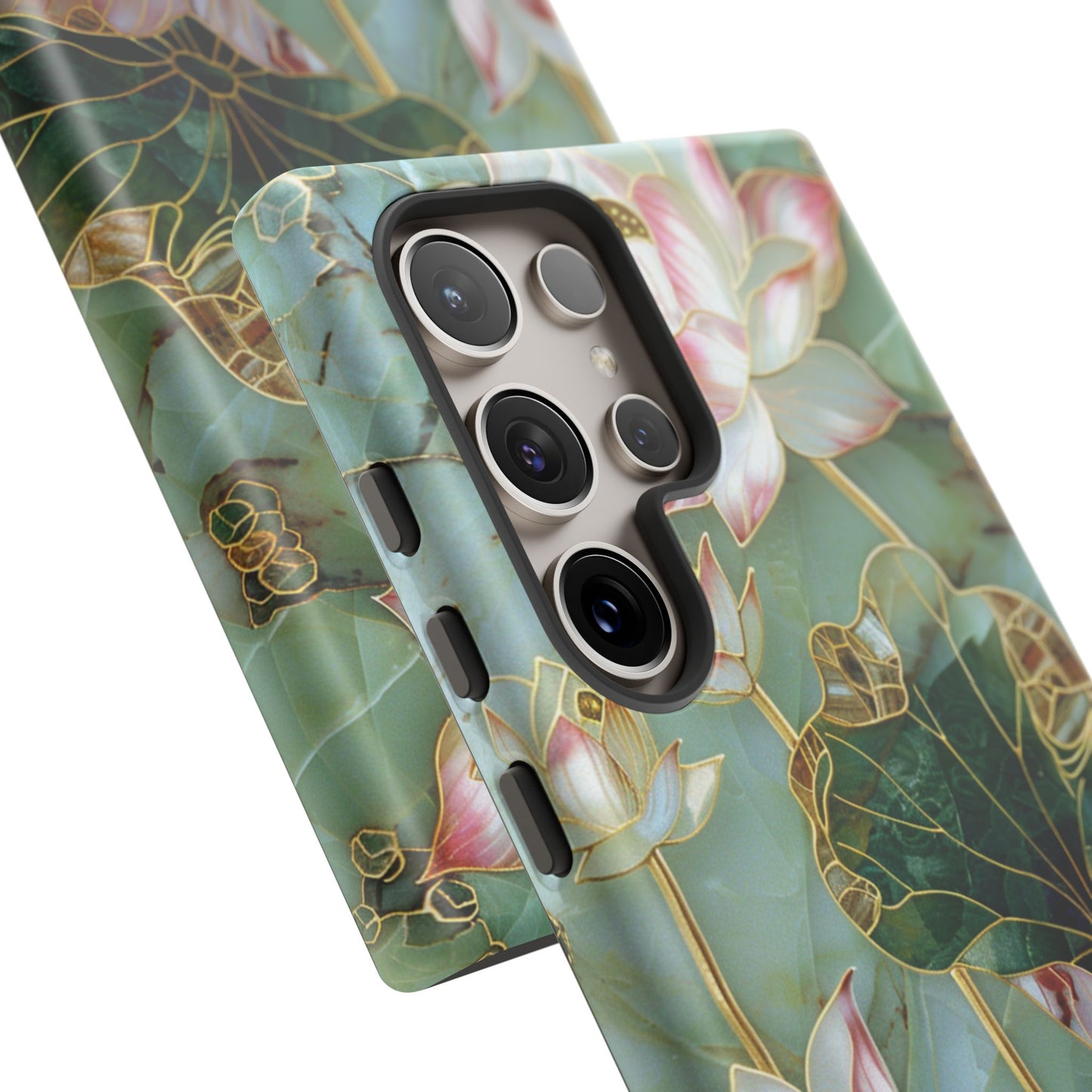 Elegant Floral Phone Case - Tough Cases with Lotus Design