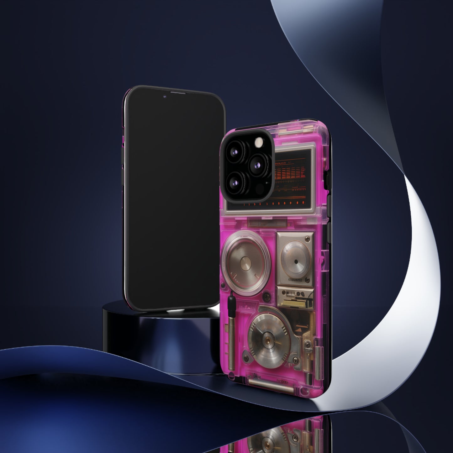 Cyberpunk Techno Gadget Walkman: Retro-Futuristic Premium Tough Phone Case | Iconic Style for iPhone, Samsung Galaxy, and Google Pixel