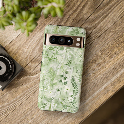 Floral Sage Green Wildflower Phone Case