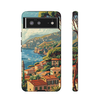 Midcentury French Riviera Landscape Painting Phone Case