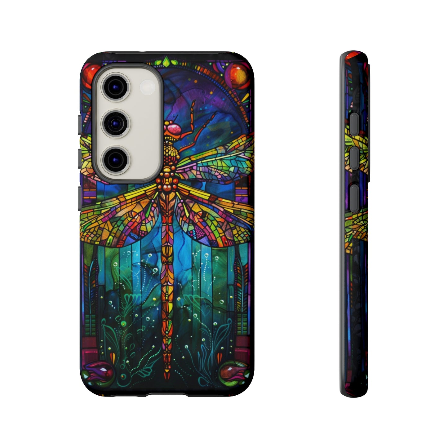 Art Deco Stained Glass Dragonfly Phone Cover