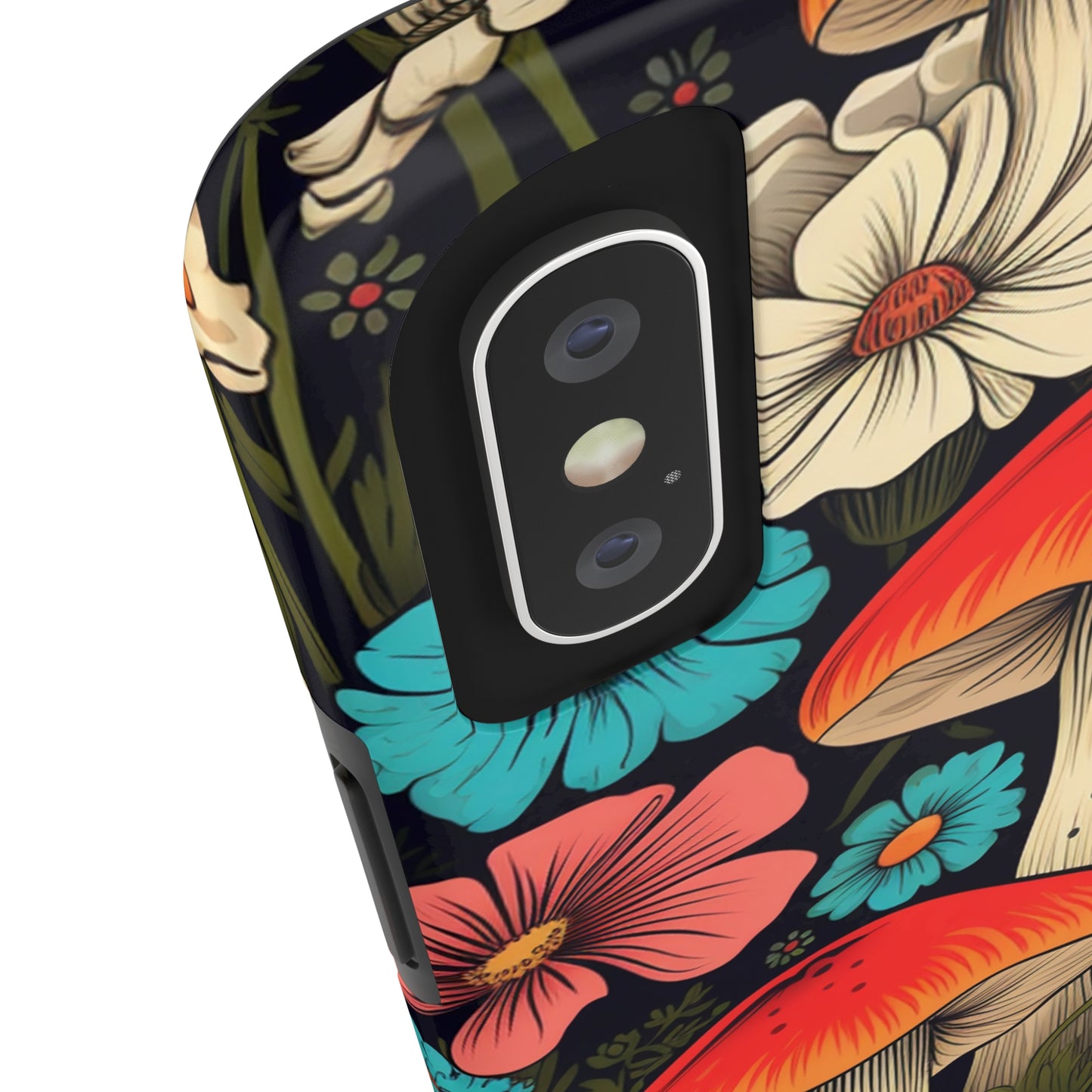 Psychedelic Retro Mushrooms iPhone case | Dive into Vintage Vibes