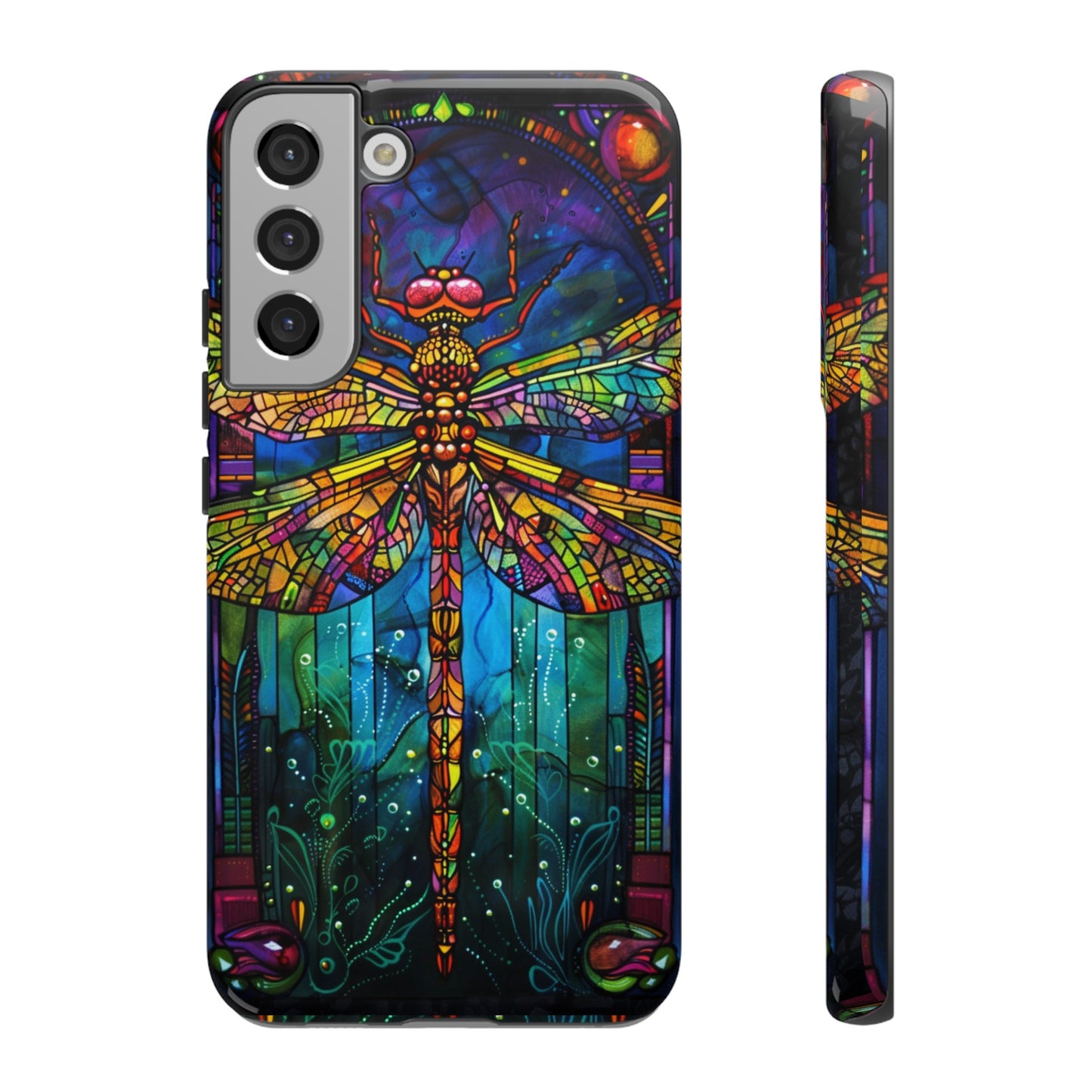 Art Deco Stained Glass Dragonfly Phone Cover