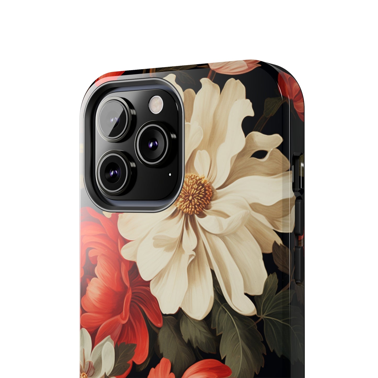 Vintage Floral Aesthetic Phone Tough Case Antique Print for iPhone 14 11 Pro 12 13 XR XS X 7+ 8 Boho Nature Flowers Cottage Core