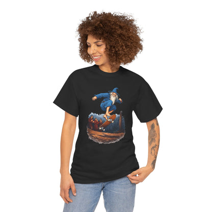 Wizard Skateboarding Fantasy T Shirt Magical Street Style Tee