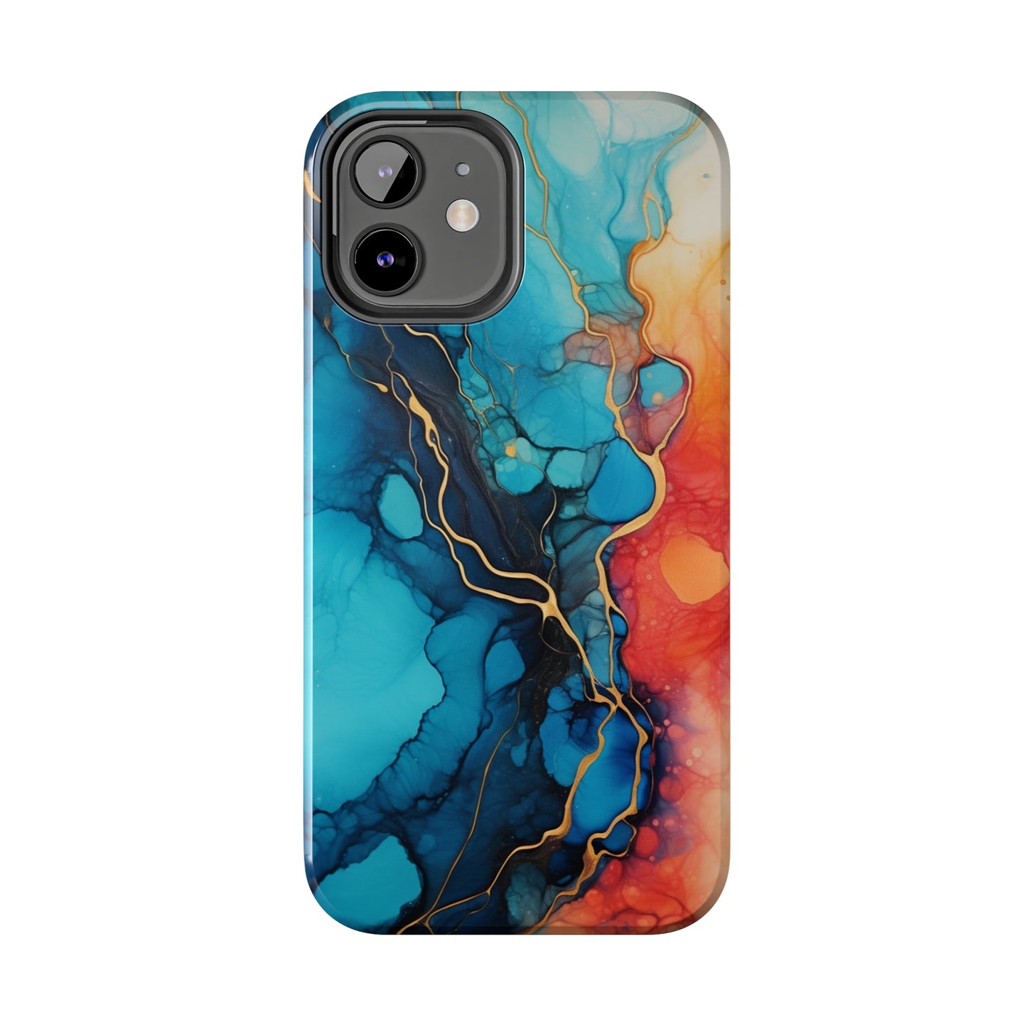 Marbled Watercolor iPhone Case | Embrace the Mesmerizing Multicolor Art