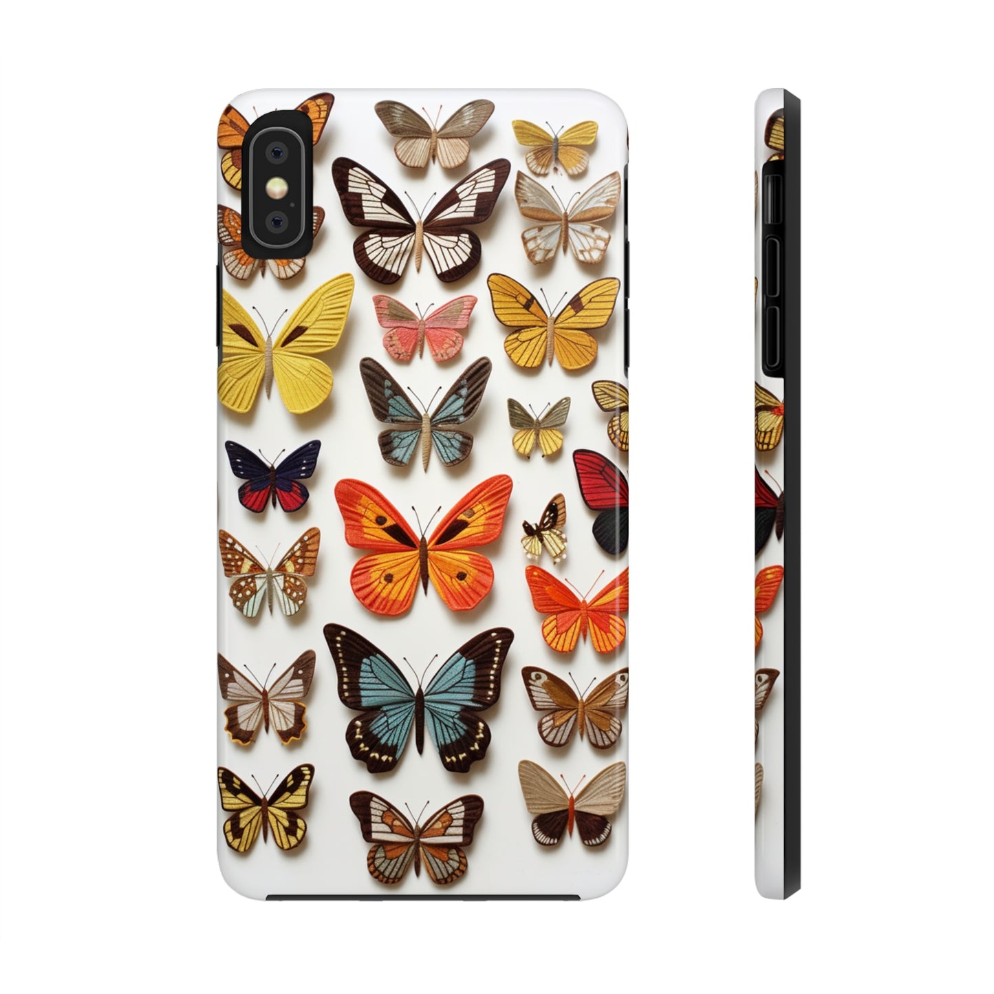 Elegant Embroidery: Delicate Butterfly iPhone Case – Crafted with Precision