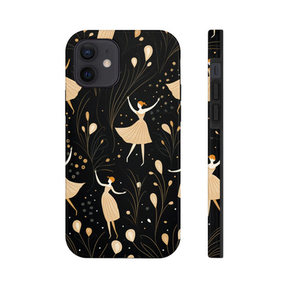 Vintage Style Dancing Ballerina iPhone Case | Embrace Elegance and Grace in Retro Charm