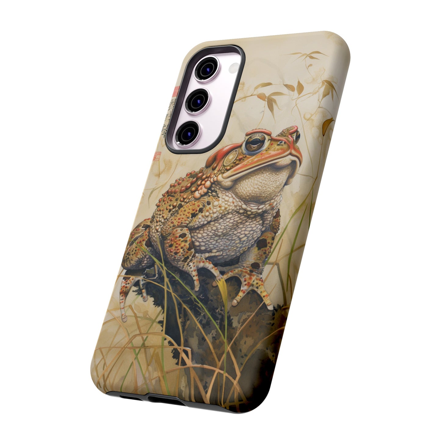 Toad on a Branch Japanese Style Art Painting Phone Case