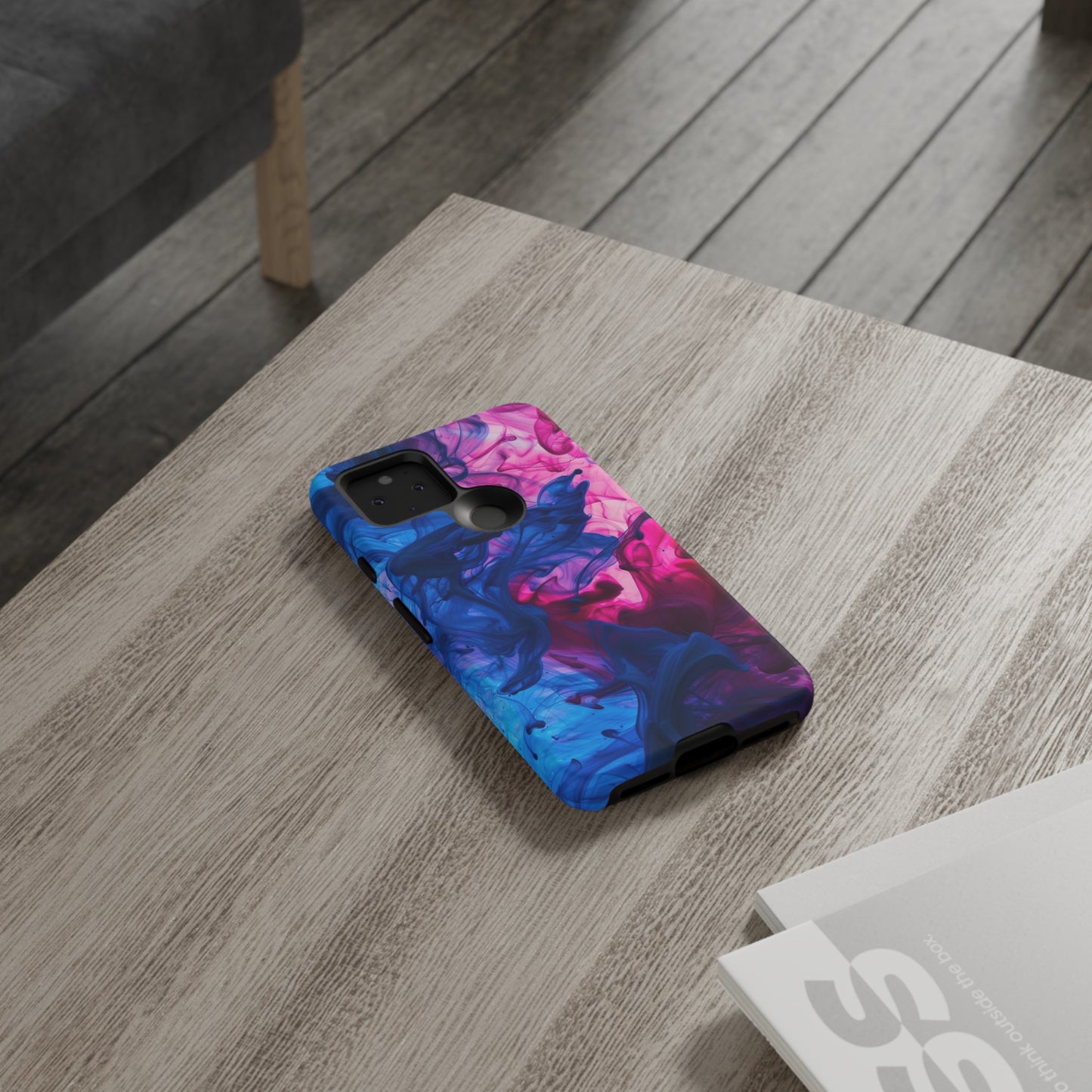 Magenta and Blue Color Explosion Phone Case