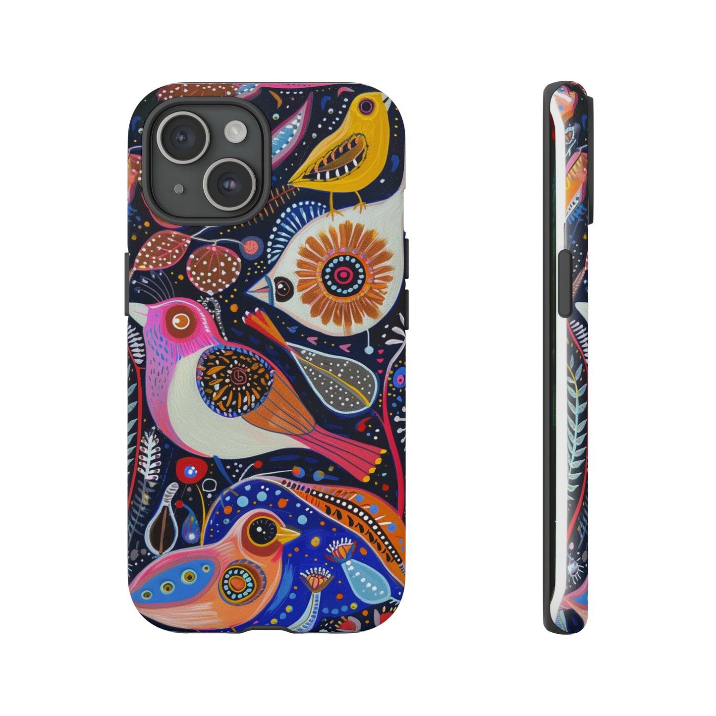 Mexican Style Bird Painting Phone Case