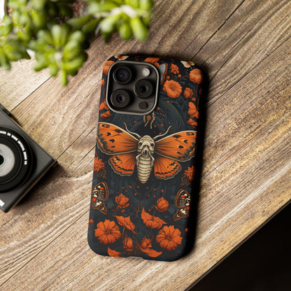 Eerie Elegance Halloween Goth Moth Phone Cover