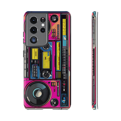 Boombox Hip Hop Music iPhone Case | Embrace Retro Vibes with Urban Beats for Google Pixel, iPhone, and Samsung Cases