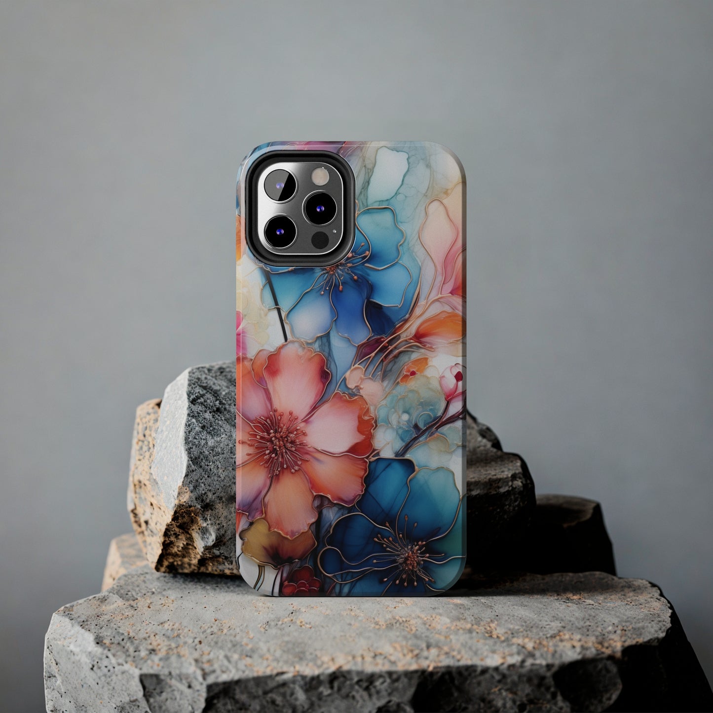 Marbled Watercolor iPhone Case | Embrace the Mesmerizing Multicolor Art