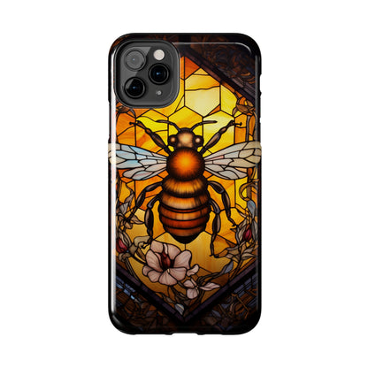 Stained glass Honey Bee iPhone Case | Embrace the Sweetness of Nature's Workers